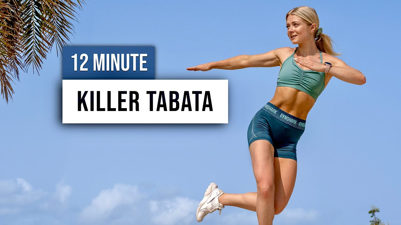 12 MIN TABATA HIIT MOOD BOOSTER Workout - No Equipment, No Repeat, Home Workout with Tabata Songs