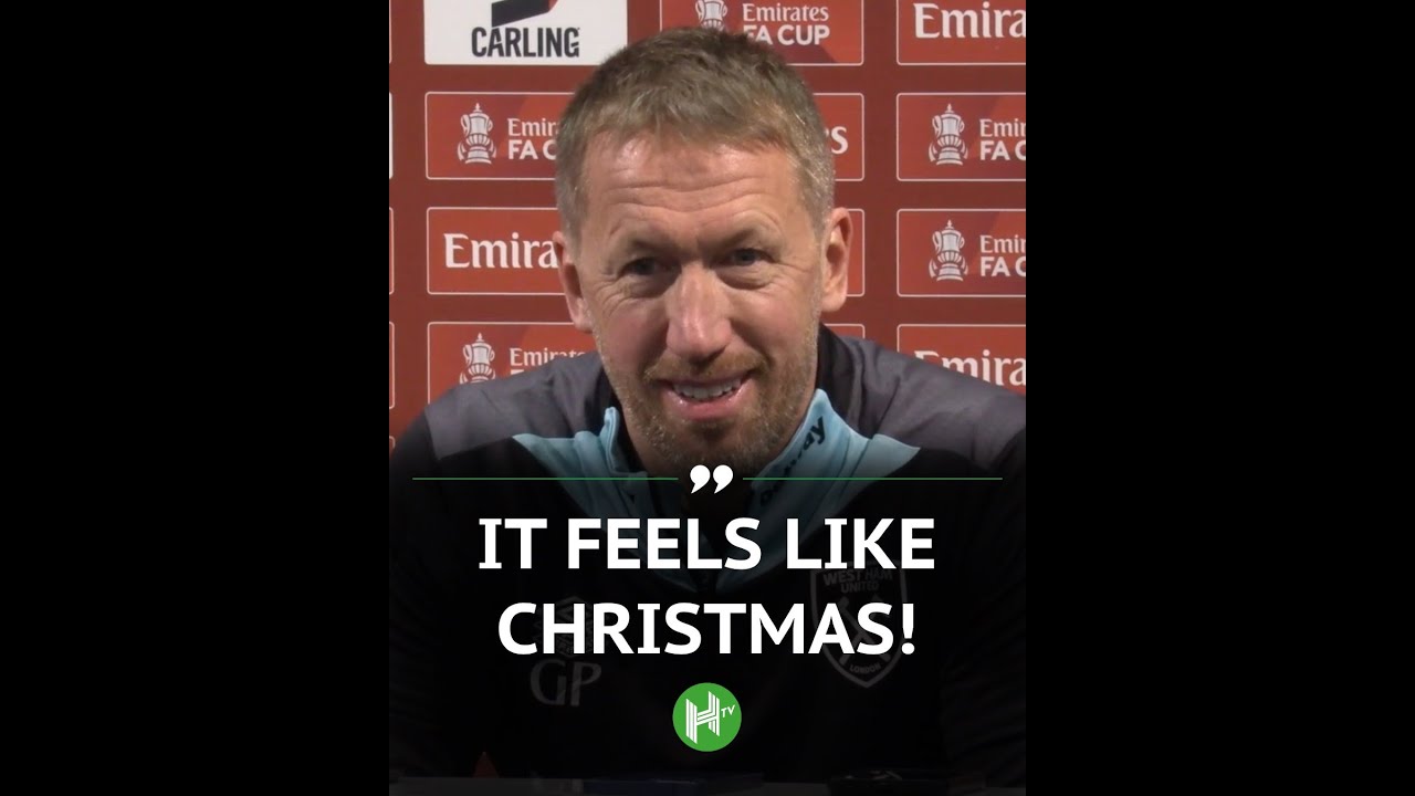 Graham Potter says it feels like Christmas as he is unveiled as the new  West Ham manager 🤣 - YouTube