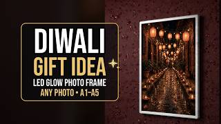 Best Diwali Gift Idea 2026 ✨ LED Glow Photo Frame | Any Photo, A1–A5 | AMX7 screenshot 1
