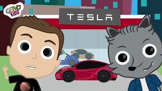Elon Musk and Tesla SpaceX Cartoon for Kids | Geno Kids - Kids Cartoon about Elon Musk