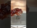 Vanadinite sur baryte blanche mibladen maroc