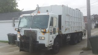 City of West Allis Recycle Truck ~ Peterbilt 320 G&H Split Body Rear Loader