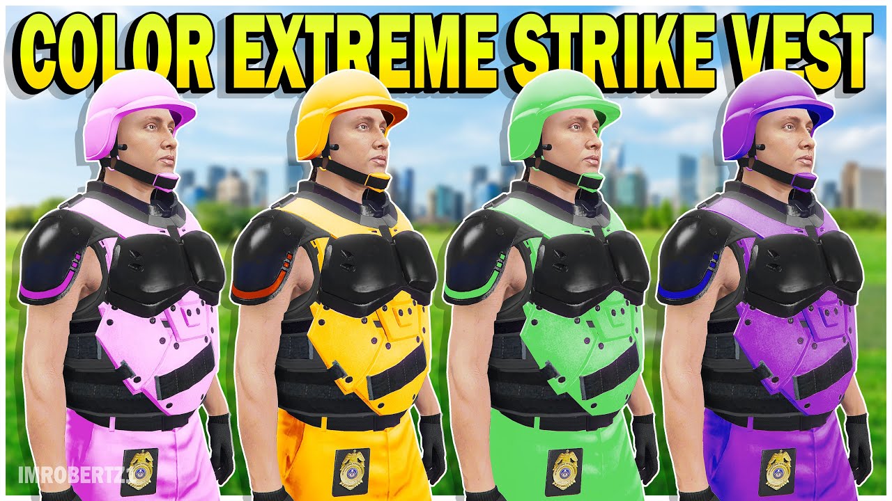 GTA 5 Colored Extreme Strike Vest Glitch Any Outfits in GTA Online BEFF