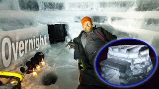 Solo Overnight & Ice Igloo Build Part 2  /Day 4 of 5 'On The Ice' Winter Survival Camping In V...