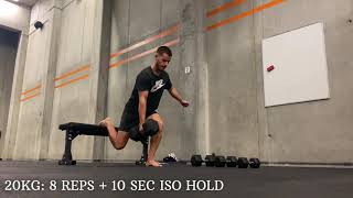 Dropset Rear foot elevated split squat
