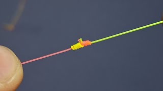 2 easy ways to connect fishing lines #fishingknot #fishinghook #fishinghack