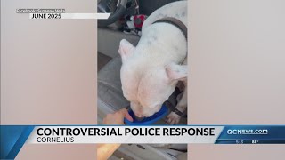 Cornelius Police suspends officer who’s interaction with woman helping dog went viral