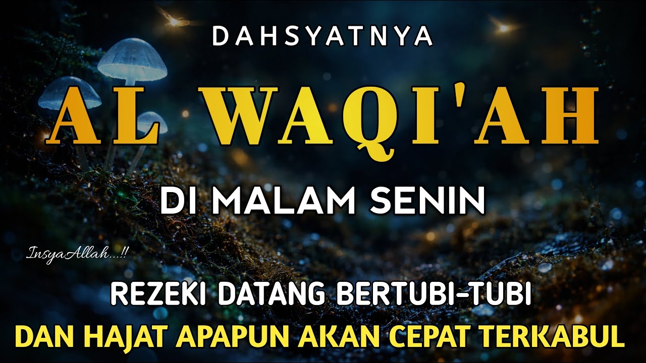 Surah Al Waqi'ah 7X, سورة الواقعة ،Semoga yang mendengarkan hutangnya lunas dan diberkahi hidupnya