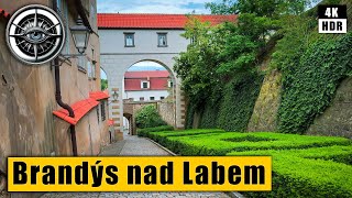 East of Prague: Brandýs nad Labem Walking Tour 🇨🇿 Czech Republic 4k HDR ASMR