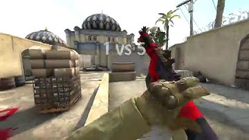 [CS:GO] DE_DUST2 1V5 ACE CLUTCH!