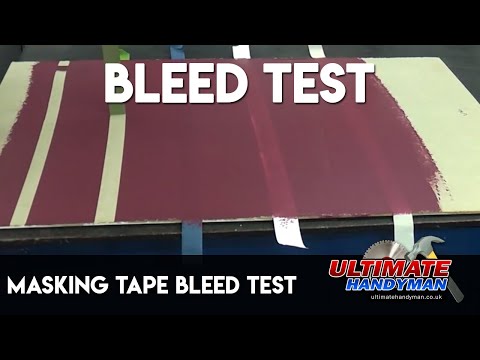 Masking tape bleed test
