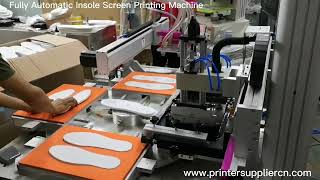 Automatic Insole Screen Printing Machine, Auto Shoe Insole Screen Printer Machine