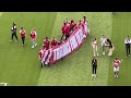 ARSENAL PLAYERS DO A LAP OF HONOUR AT THE EMIRATES WITH FAMILY 2021/22