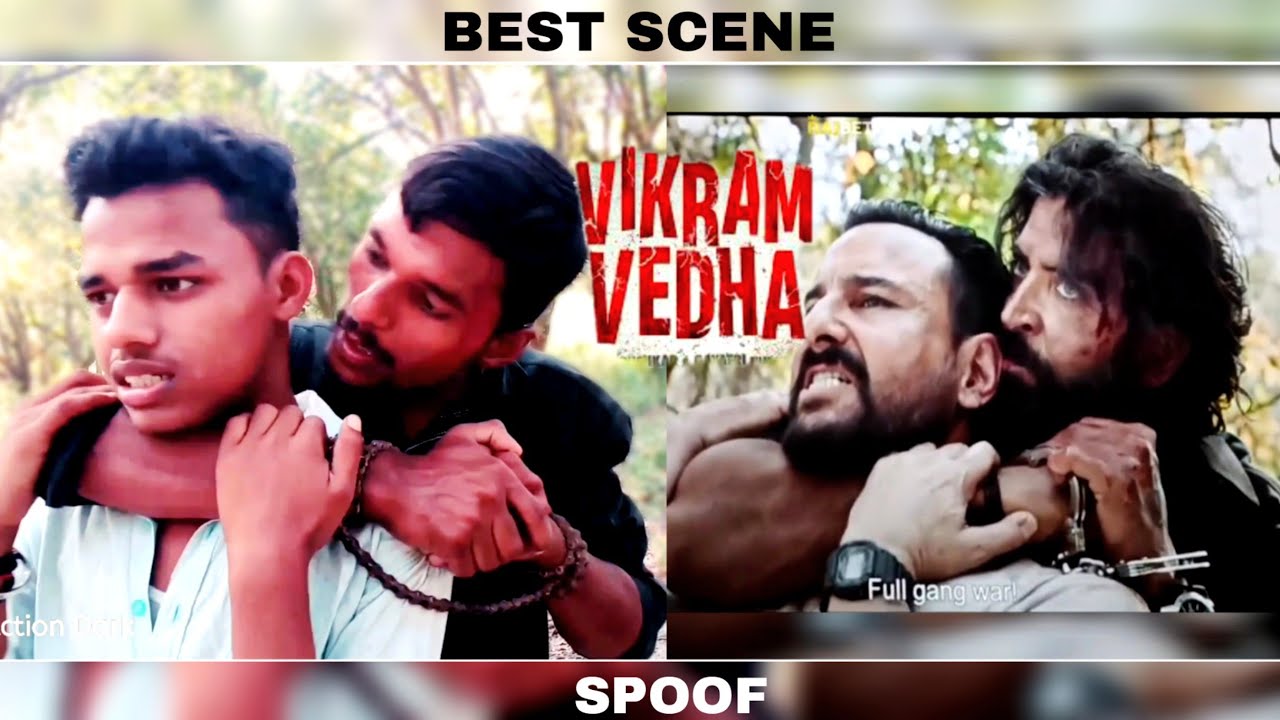 Vikram Vedha Best Fight Scene Spoof | Hrithik Roshan | Saif Ali Khan | Action Dark