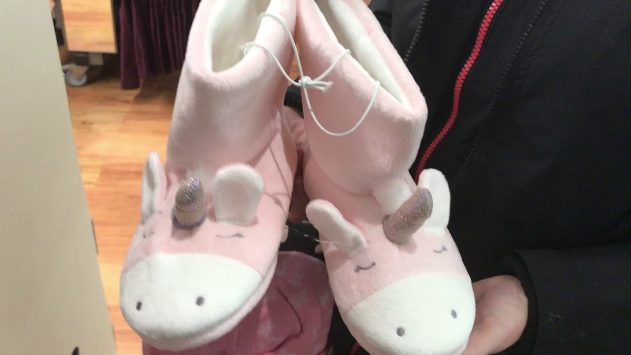 Unicorn Slipper Boots at ASDA - YouTube