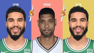 Comparison: Tatum vs Duncan vs Tatum