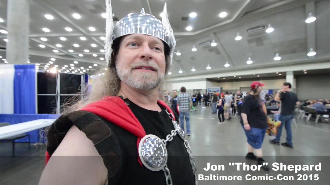 Baltimore ComicCon 2015 Thor's hammer challenge YouTube