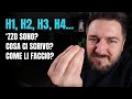H1, H2, H3: cosa sono e come si usano le headings nella SEO