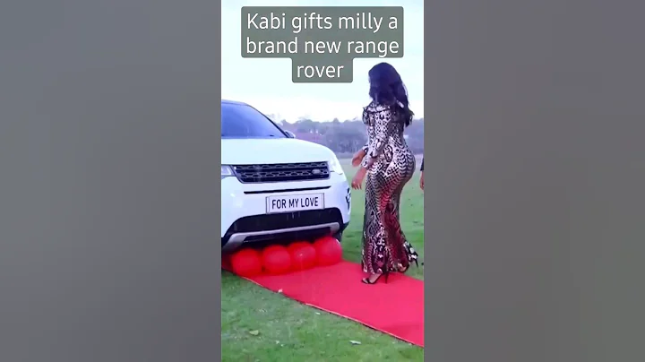 Emotional as kabi gifts milly a brand new range rover #millywajesus #wajesusfamily
