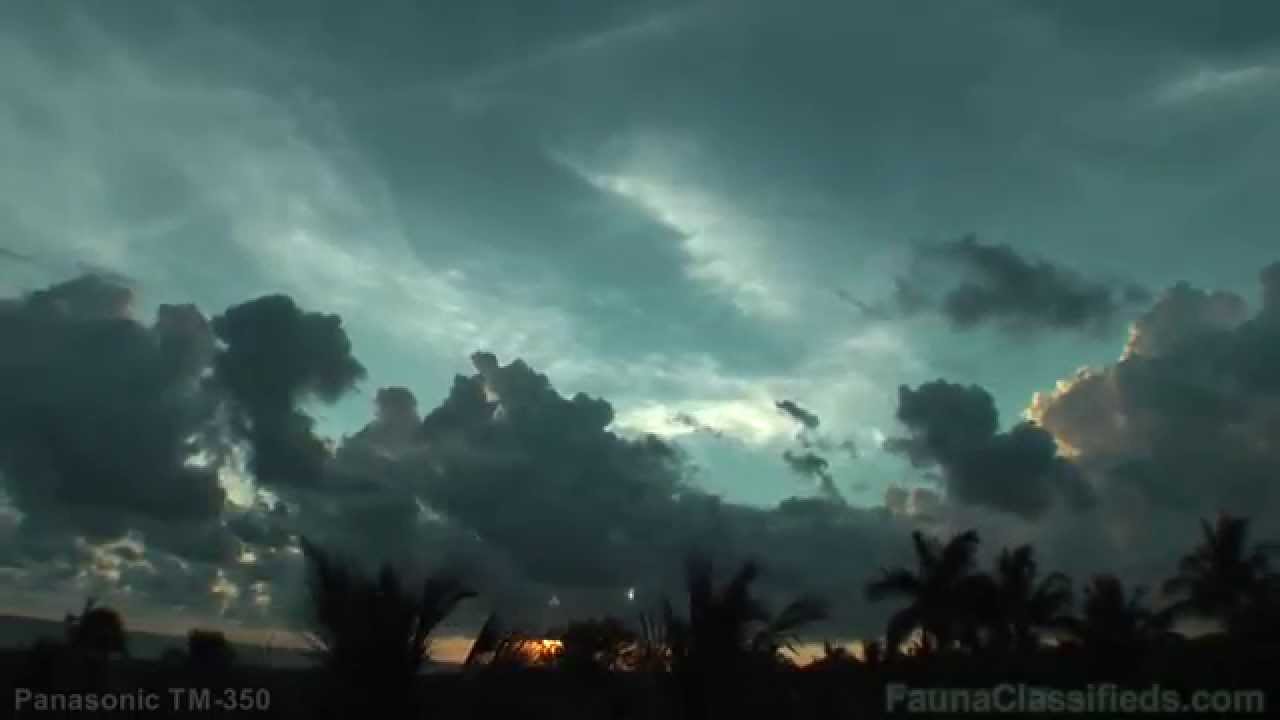 florida beach conditions Sanibel Island, Florida 06-01-2015 Time Lapse storm clouds
