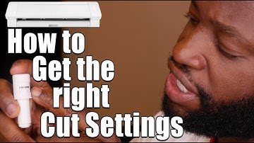 Silhouette Cameo 4 How to find the right cut settings