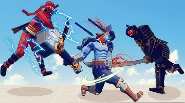 2x NINJA MASTER vs EVERY UNIT | Totally Accurate Battle Simulator-TABS