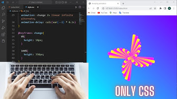 ASMR Programing - 😱💯Awesome animation in HTML and CSS - NO talking
