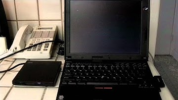 Windows 98 Boot on IBM Thinkpad notebook