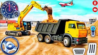👷City Road Construction Simulator 3D 🚧 | Heavy Excavator & Truck - Android Gameplay screenshot 2