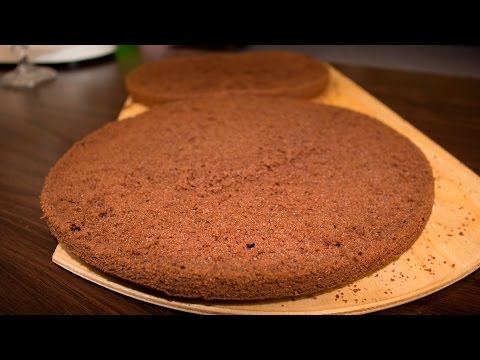 Шифоновый шоколадный бисквит. Рецепт  Chiffon chocolate cake. Recipe - Я - ТОРТодел!