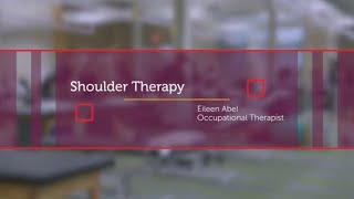 Orthopedic Rehabilitation: Shoulder therapy exercises