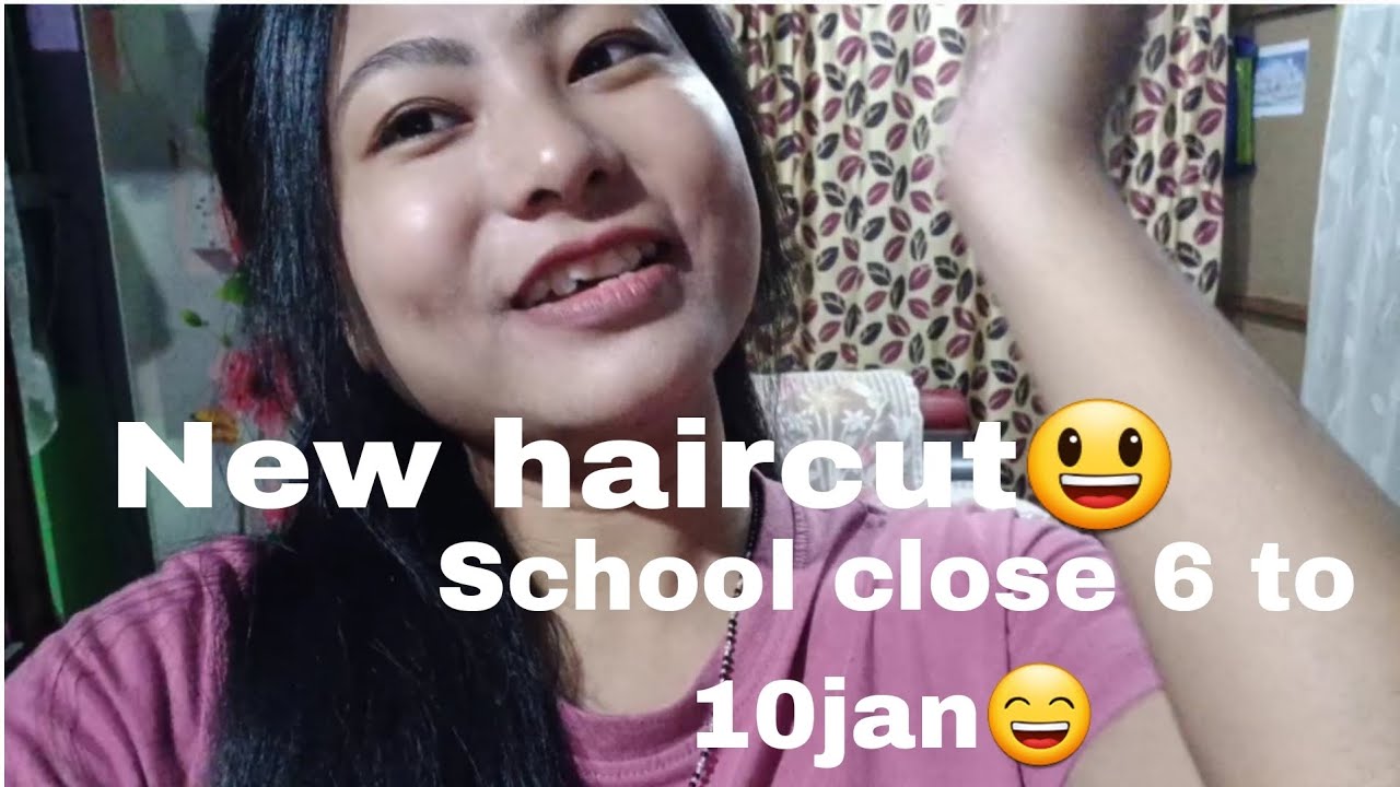 Hairstyle kisa change khaika husband wanajak kha😀|| School bo bondho tak hihi😀