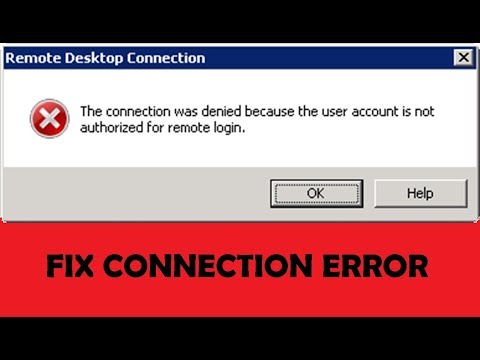 How to Connection Was Denied Because the User Account Is Not Authorized for Remote Login in Windows