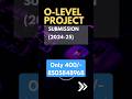 O Level Project Submission January 2025 8505848968 @ahamadtechnology