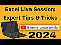 Excel live session expert tips  tricks