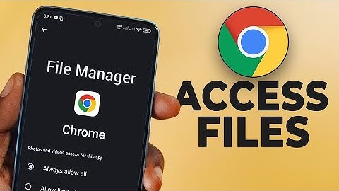 How to Allow Access to File Manager in Chrome - Grant Chrome File Access