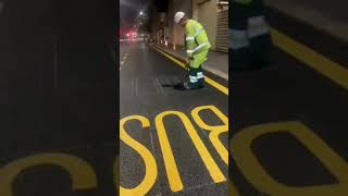 Painting Road Signs 🖌️ #shorts #subscribe
