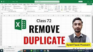 How to Find and Remove Duplicate Entries in Microsoft Excel | Class 72