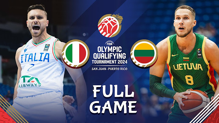 Italy v Lithuania | Full Basketball Game | FIBA Olympic Qualifying Tournament 2024 - Puerto Rico