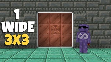 EASY 3x3 Piston Door for Minecraft Bedrock 1.21!