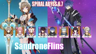 C0 Sandrone & C0 Flins | Spiral Abyss 6.7 | Genshin Impact