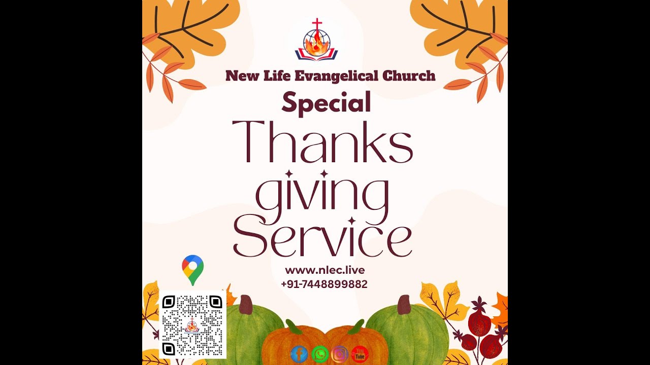 28-12-2025 - Special Thanks giving Service - The New life Evangelical Church..