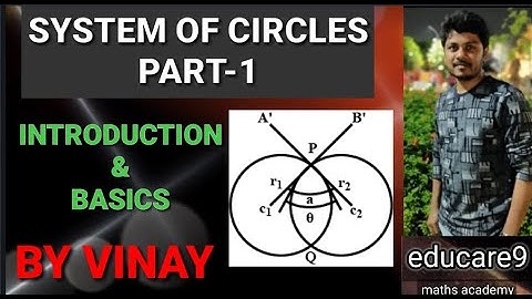 SYSTEM OF CIRCLES PART-1|| INTRODUCTION AND BASIS || MATHS-2B [IPE] / CLASS-12 || BY VINAY