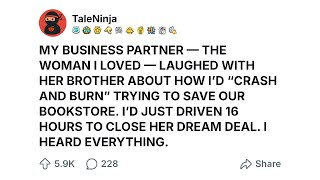 I Drove 16 Hours to Save Our Bookstore—Then Overheard My Partner Planning to Sell It Without Me