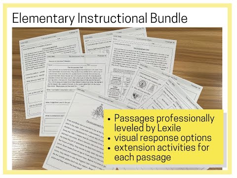 Elementary Instructional Bundle Toolkit Overview