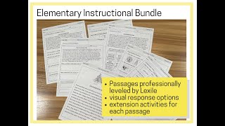 Elementary Instructional Bundle Toolkit Overview