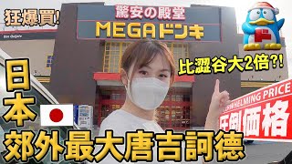 日本郊外最大級【MEGA唐吉訶德】！比澀谷大2倍！狂爆買日本伴手禮生活必備品~帶你走進大型唐吉訶德購物天堂，好逛到不行！｜日本生活Vlog｜日本旅遊｜Kodootv