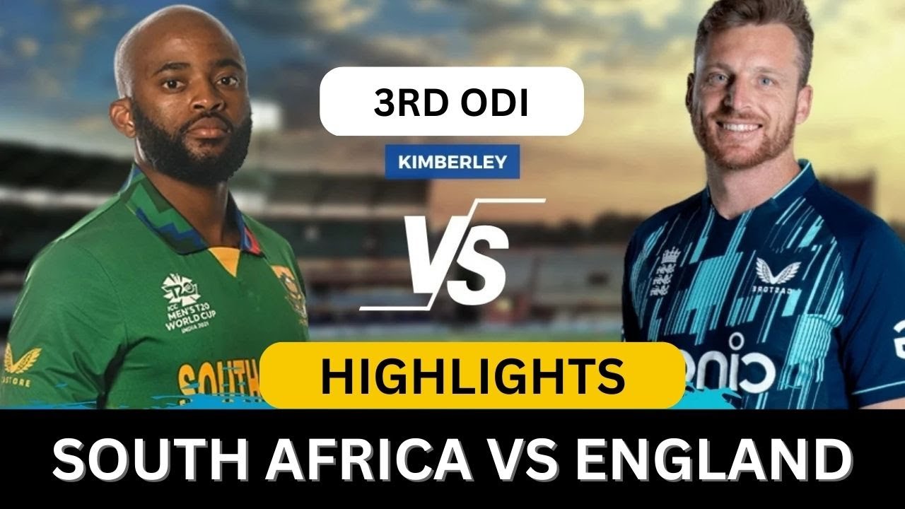 South Africa vs England 3rd ODI Cricket Match Full Highlights Cricket Live Highlights 1/2/2023