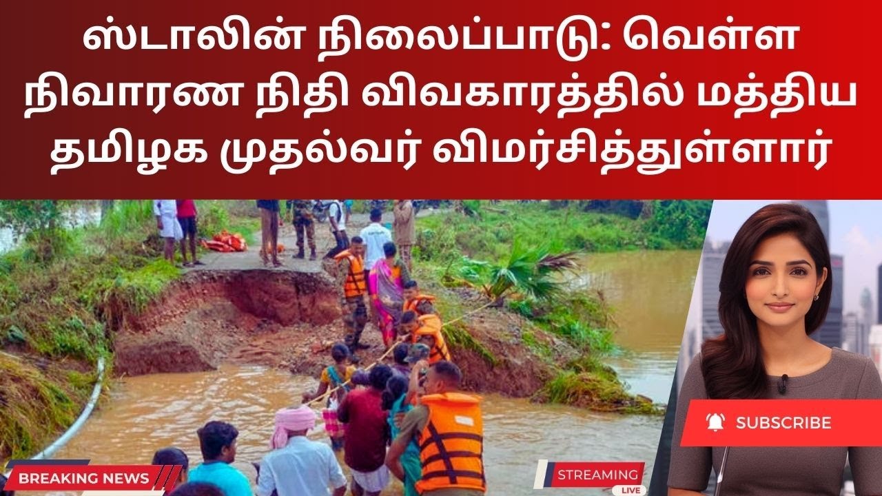 Stalin's Stand: Tamil Nadu CM Criticizes Center Over Flood Relief Funds | Tamil