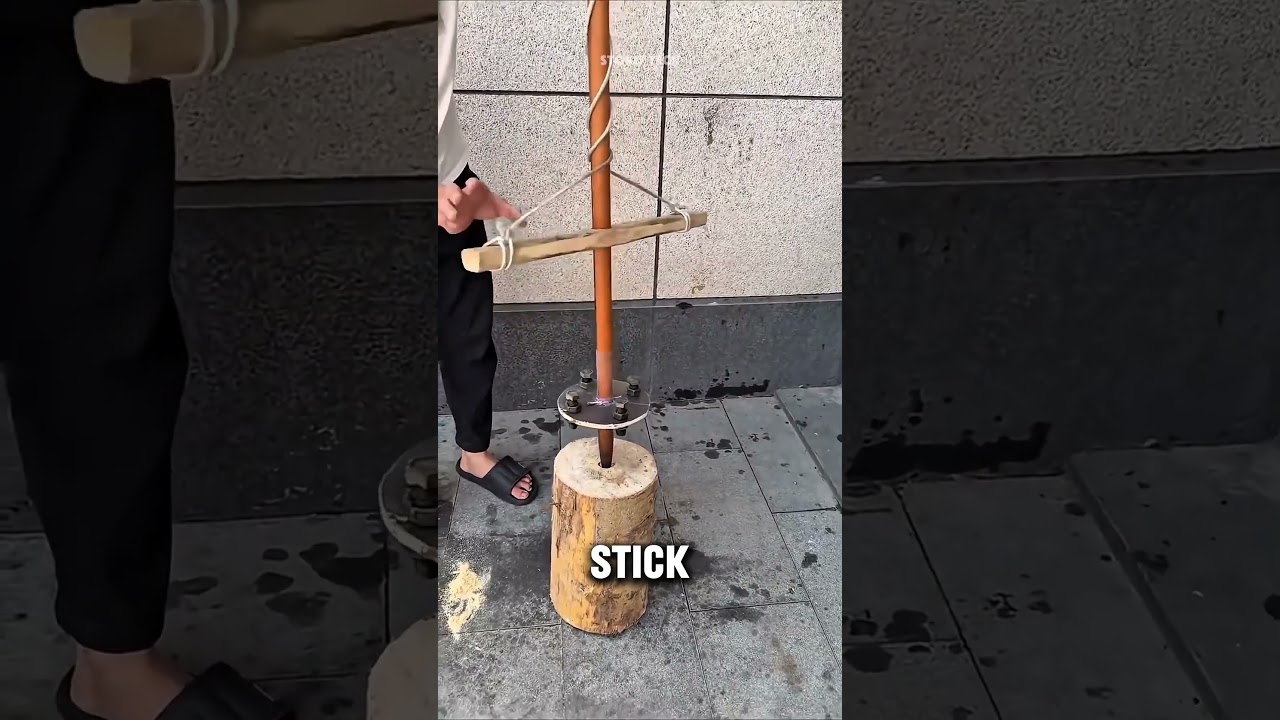 How Ancient People Started Fire Using Stick and Friction Method